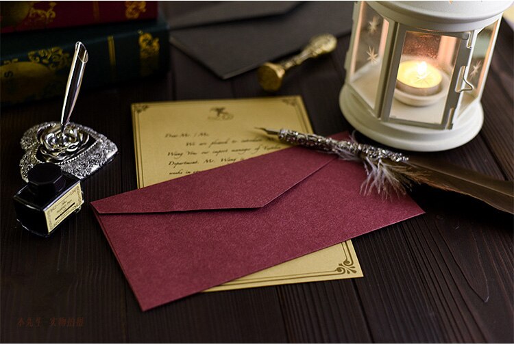 3PCS/PACK Kawaii Simple Solid Color Retro Paper Envelope Vintage Envelopes For Card Wedding Party Scrapbooking Papeleria sl1183
