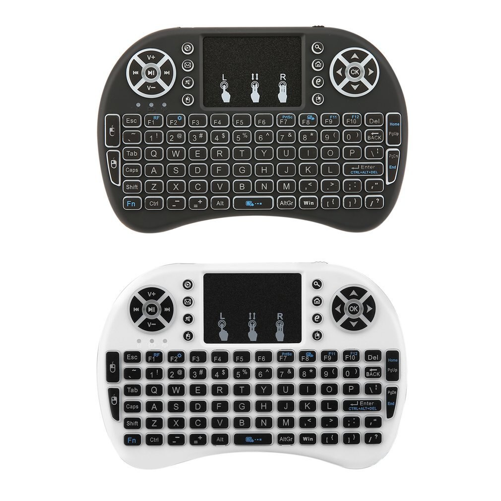 2.4GHz Wireless Keyboard for Android TV Box PC laptop 92 Keys DPI adjustable Wireless Keyboard Backlight with Touchpad Mouse