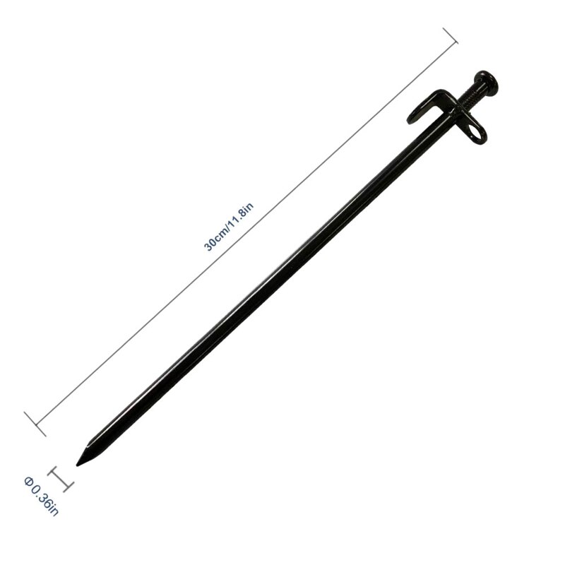 Heavy Duty Steel Tent Stakes Tarp Pegs Solid Stakes Footprint Camping Stakes for Outdoor Trip Hiking Gardening,10 Pack