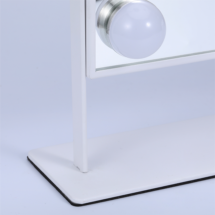 Miroir Hollywood avec lumières, grand miroir d'éclairage en métal , dressing avec 10 ampoule LED réglables