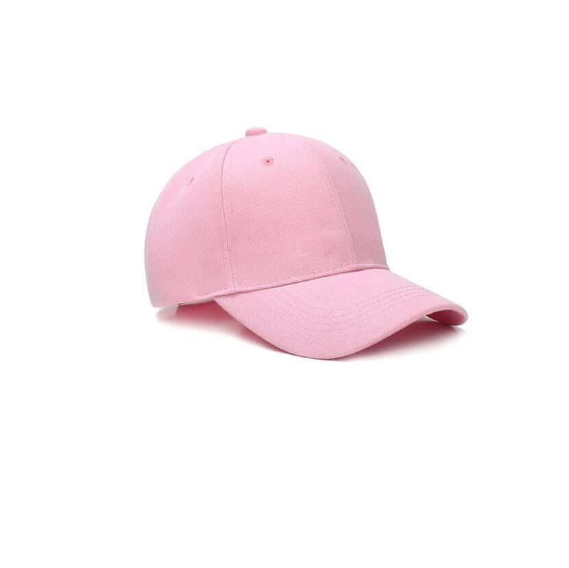 Solid Color Baseball Cap Summer Outdoor Sports Cap Tennis High Pony Tail Cap Unisex Hip-hop Rebound Cap Beach Vacation Sun Hat: Pink