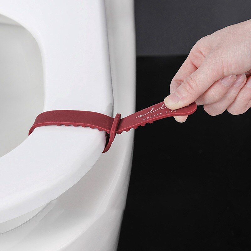 Silicone Toilet Seat Holder Sanitary Closestool Cover Toilet Seat Cover Lift Hand Toilet Lid Handle Flip Opener Bathroom Supply: R