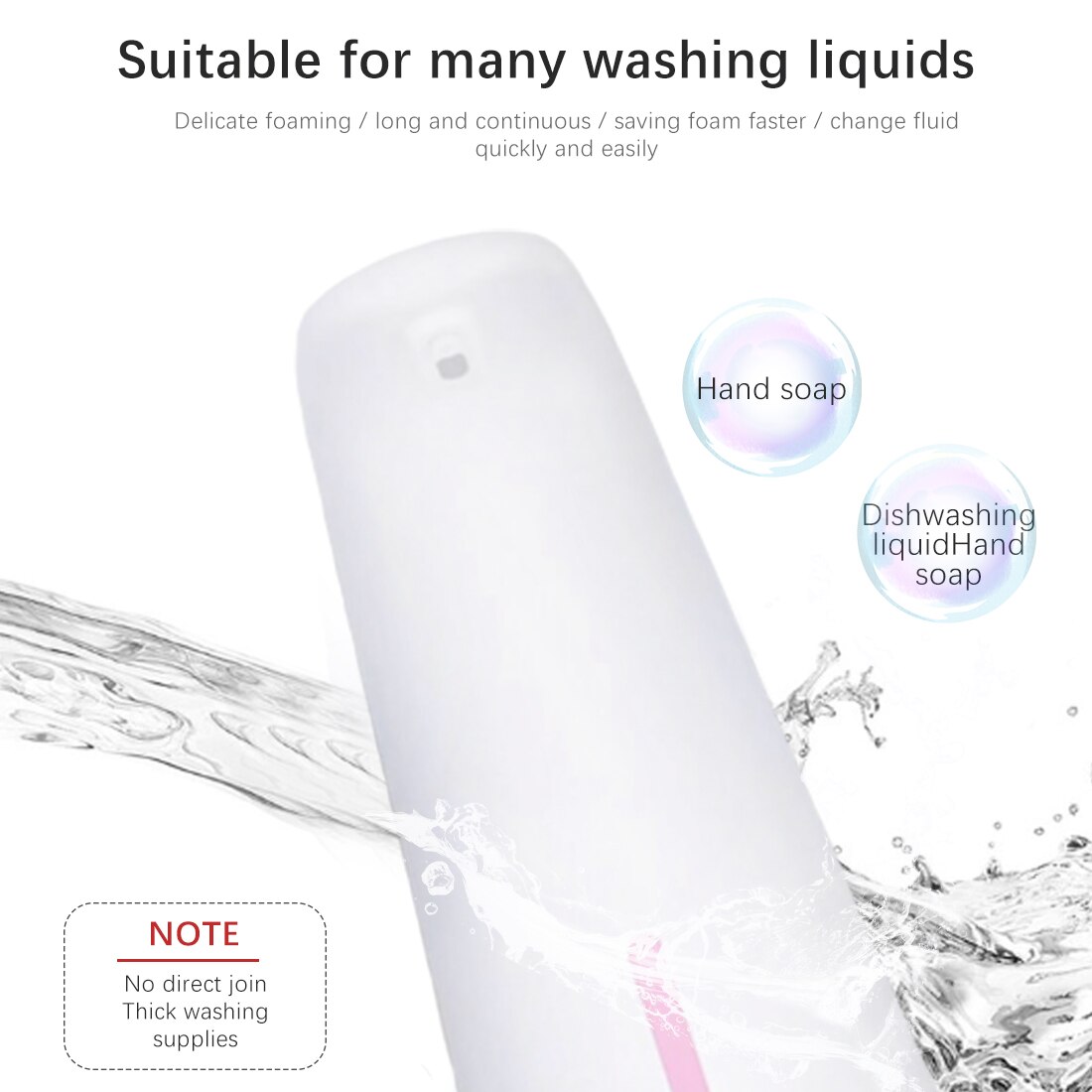 250ml/300ml Foam Liquid Dispenser Contact-free Automatic Soap Dispenser Sensor Touchless Electric Hand Washer Soap Dispenser