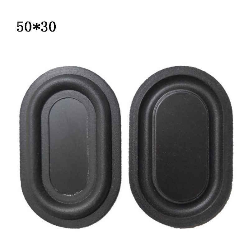 2PCS Oval Form Bass Membran Gummi DIY Lautsprecher Platte Passive Kühler Hilfs Bass Vibration Platten 2040-6090: I