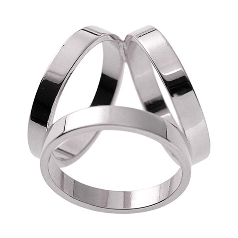 Mode Vrouwen Meisje Eenvoudige Broche Zijden Sjaal Sieraden Accessoires Gesp Sjaal Ring Clip Tricyclische Sjaals Gesp: Silver