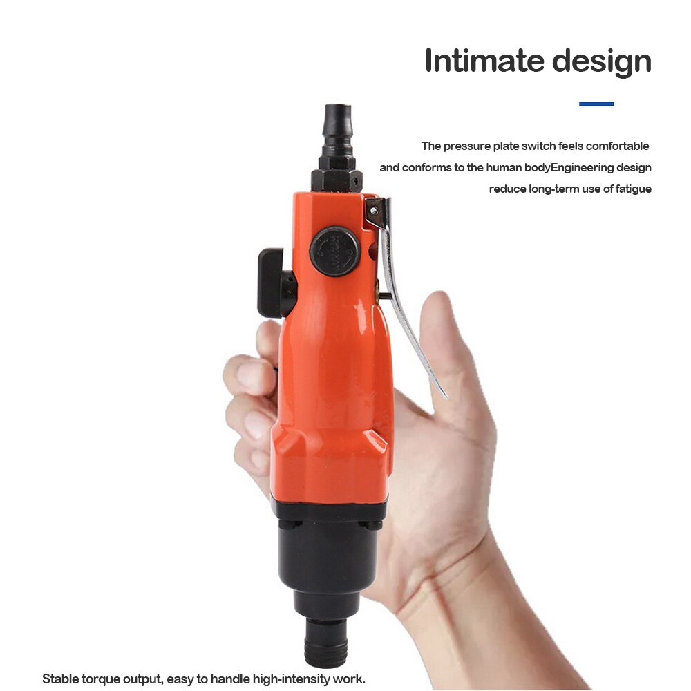 Pneumatic Screwdriver with Straight Handle Industrial Grade Aluminum Alloy Pneumatic Drill Screwdriver Hand Wrench Woodern Tool