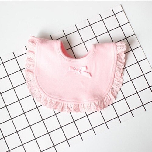 Neue Baumwolle Spitze Baby Slabbetjes Nette Bowknot Rülpsen Baby Lätzchen Rosa Weiß Baby Mädchen Schönen Lätzchen Kleinkind Speichel Handtücher Lätzchen: 828516