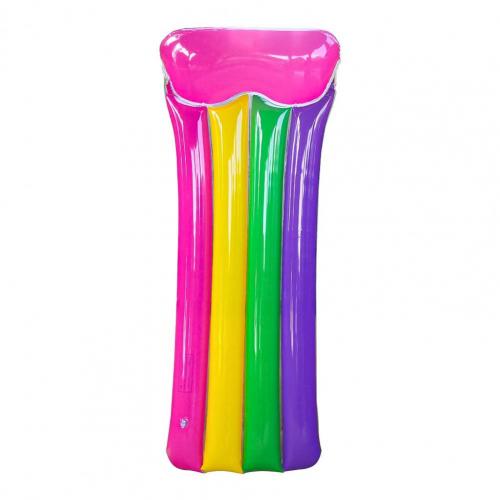 Mode Opblaasbare Zwembad Lounger Transparante Herbruikbare Pvc Creatieve Multicolor Wasbare Pool Float Voor Zomer Partijen: Default Title