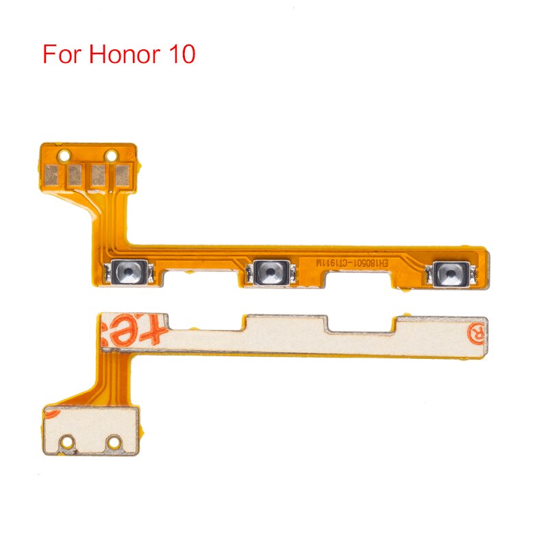 1pcs de Flex para Huawei Honor 9 10 Lite volumen abajo botón en el lateral clave cinta Flex Cable: For Honor 10