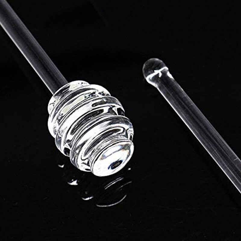 3Pcs Honing Dipper Sticks Glas Honing Lepel Siroop Dispenser Honing Stok Server Voor Honing Pot Jar Container Keuken Gadgets 6 Inch