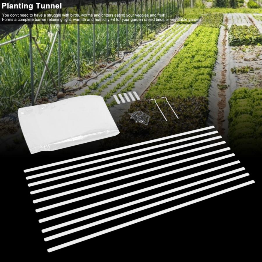 Garden Protection Plant Plastic Protective Cover Grow Tunnel for Seedling Growth Grow Box Tent Plant Cover Garden Tunnel