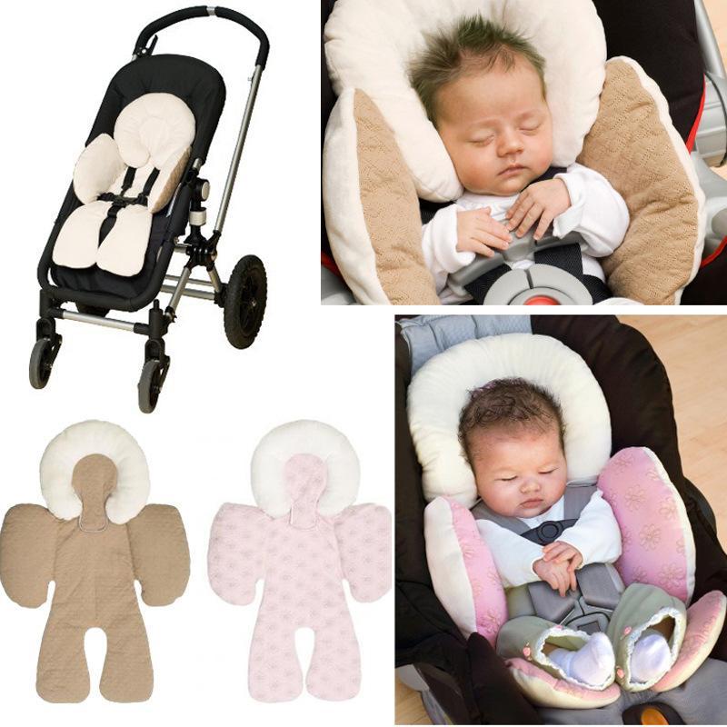 Pasgeboren Baby Jongen Meisje Kussen Mat Voor Autostoel Dubbelzijdige Liner Hoofd Lichaam Kussen Ondersteuning Wandelwagen accessoires