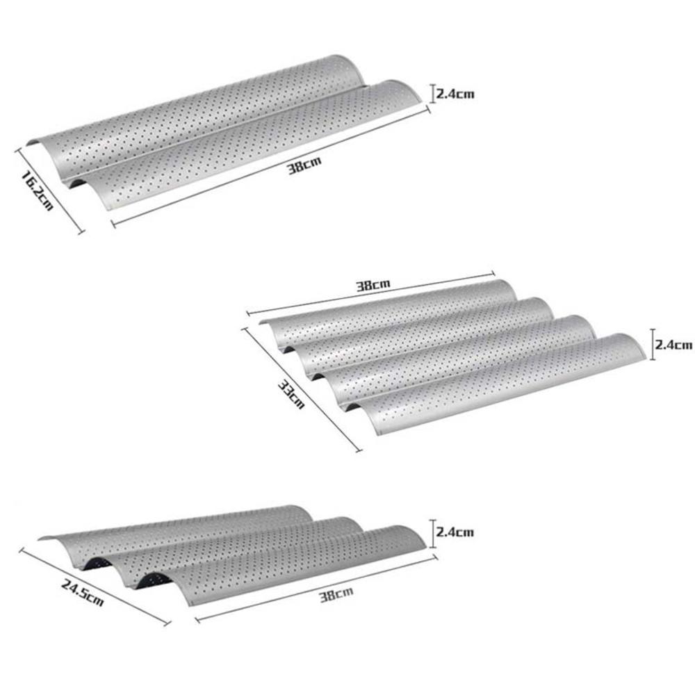 Molde de Baguette ondulado para hornear, alfombrilla antiadherente para horno, bandeja, tapete, utensilios de cocina
