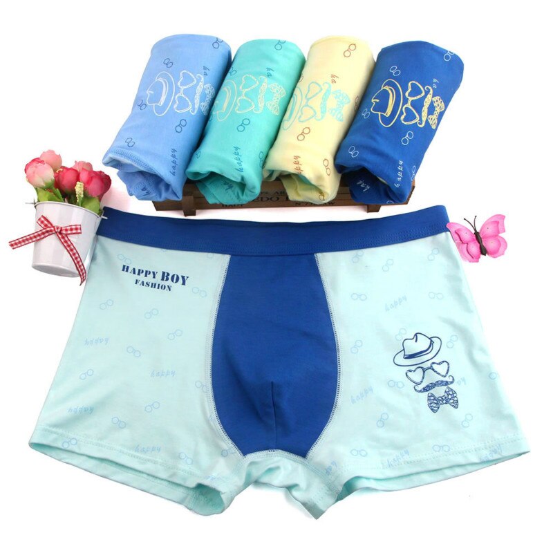 5Pcs/Lot Cotton Children's Underwear Boys Shorts Kid Boy Panties Cartoon Briefs Boxer Underpants Kids Pant 9-16T