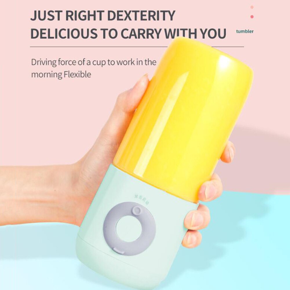 Portable Blender Electric USB Mixer Juicer Machine 500ml Mini Food Smoothie Processor Hand held Personal Fruit Squeezer Juicer