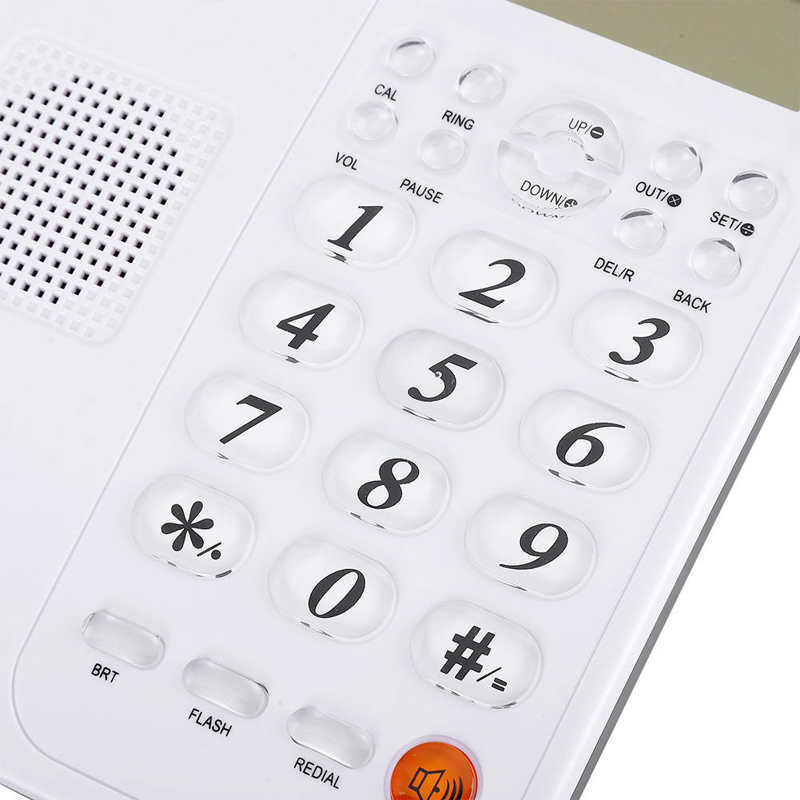 Home Business Landline Wired Telephone Caller ID Fixed Landline Desk Wall Phone telefono