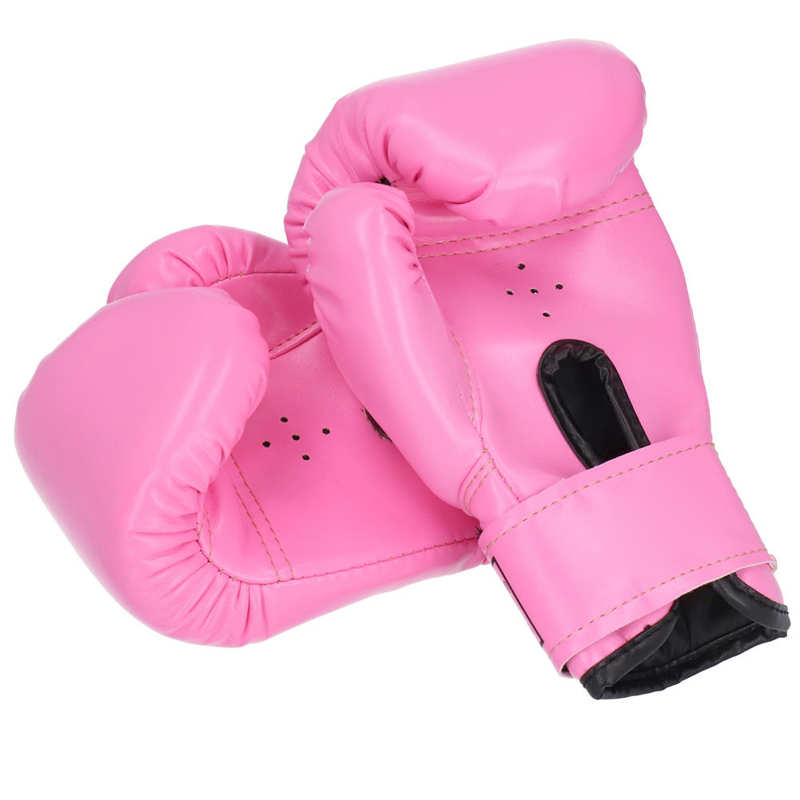 2 Stuks Kinderen Bokshandschoenen Vechten Bokshandschoenen Training Vechten Sparring Ponsen Kickboksen Handschoenen Pu Lederen Punch Handschoenen: Rood