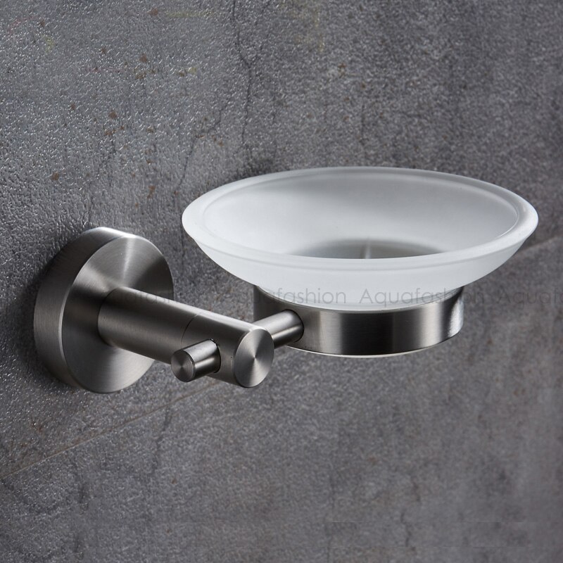 Rustfrit stål sæbeholder badeværelse tilbehør brusebad sæbe fad badeværelse væg sæbeholder