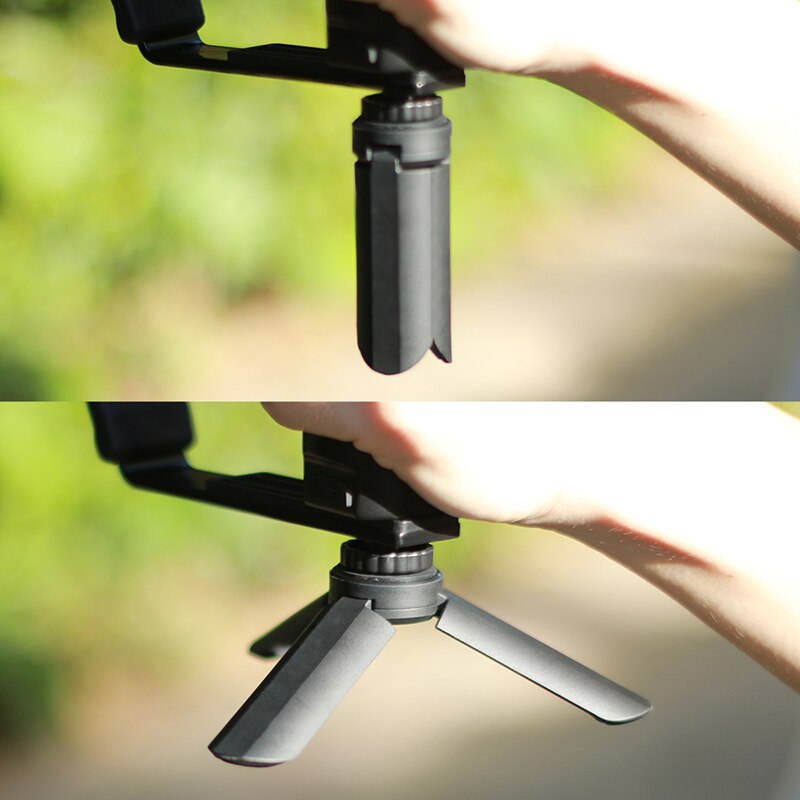 Ulanzi Mini Statief + L Bracket Stand Met 2 Shoe Voor Zhiyun Glad Q/Dji Osmo Mobile2/feiyu Gimbal/ BY-MM1 Microfoon/Licht