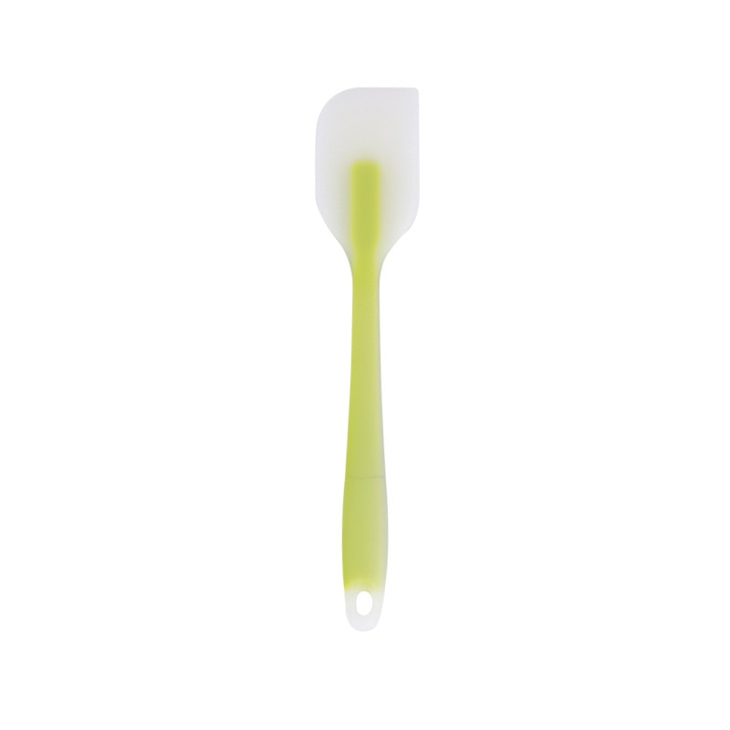 Spatule en silicone souple, pelle en caoutchouc antiadhésif, grattoir à gâteau, outil de cuisson de beurre de alimentaire, outils de boulangerie couleur: green S