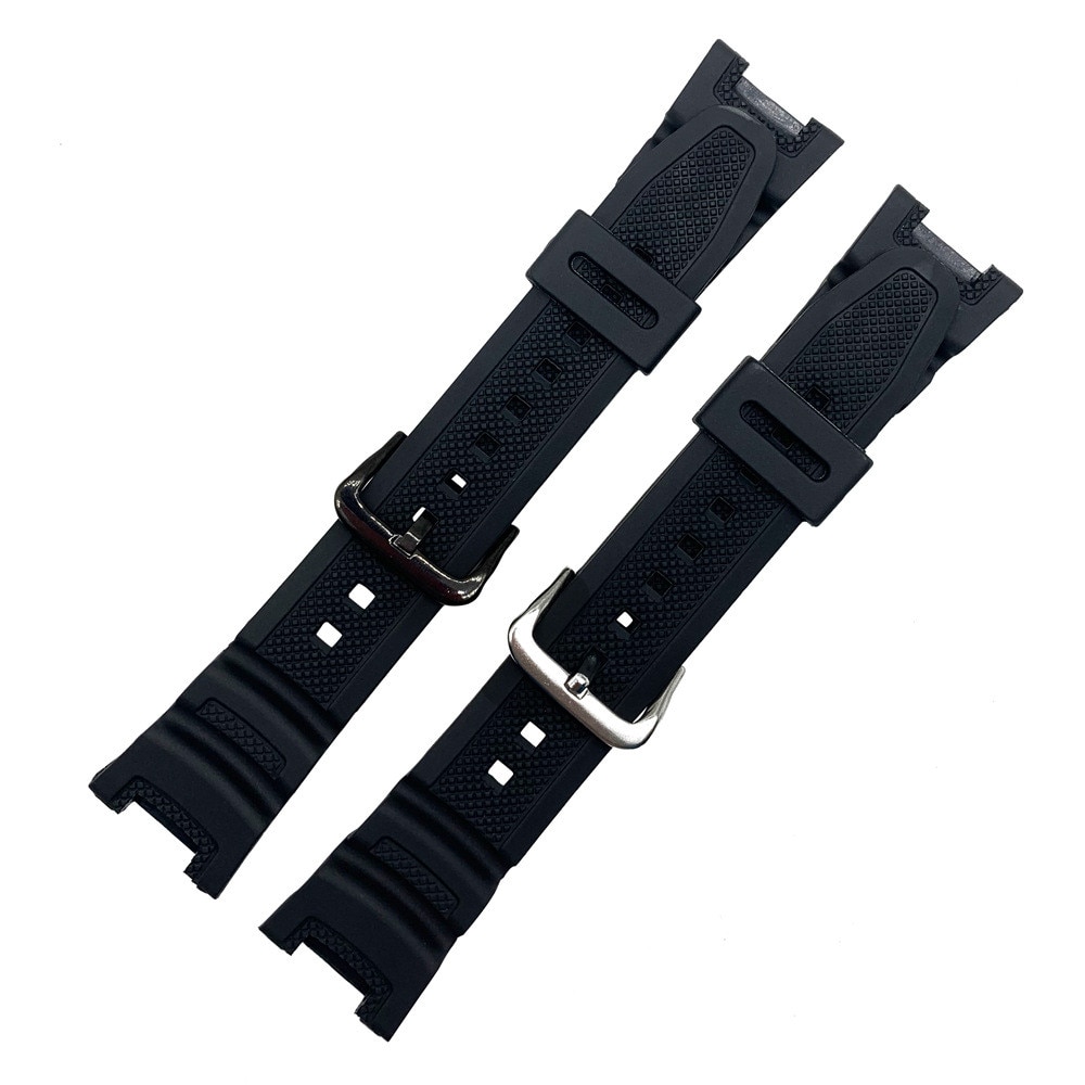 Correa de silicona negra para reloj Casio G-SHOCK SGW-100 para hombre y mujer, repuesto para pulsera deportiva, resistente al agua, SGW-200