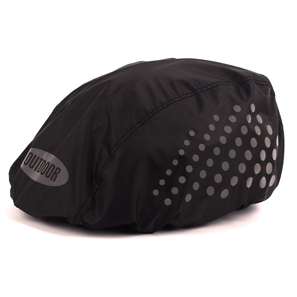 Fietshelm Waterdichte Hoes Met Reflecterende Strip Fietsen MTB Racefiets Helm Regenhoes Oxford Doek Beschermhoes: GRIJS
