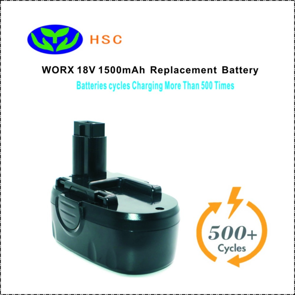 Wox 18b 1500 mah 18v nicad akun vaihto worx  wa3127 alkuperäinen akku