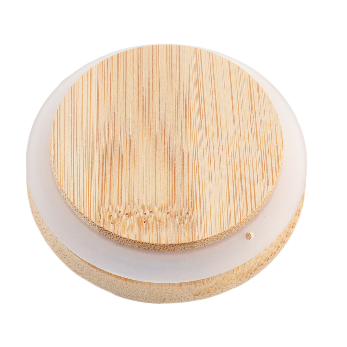 300ml Clear Glass Jar Airtight Food Storage Container Sealed Canister Bamboo Lid Tea Canister Glass Bottle Storage Vessel