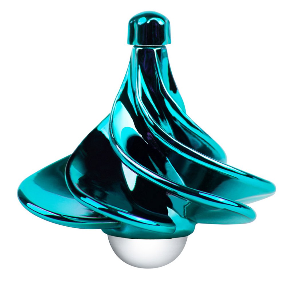 Toupie et doigt jouet roulant pour enfants vent coup tourner Fidget-Spinner éducatif pour les enfants: Light blue