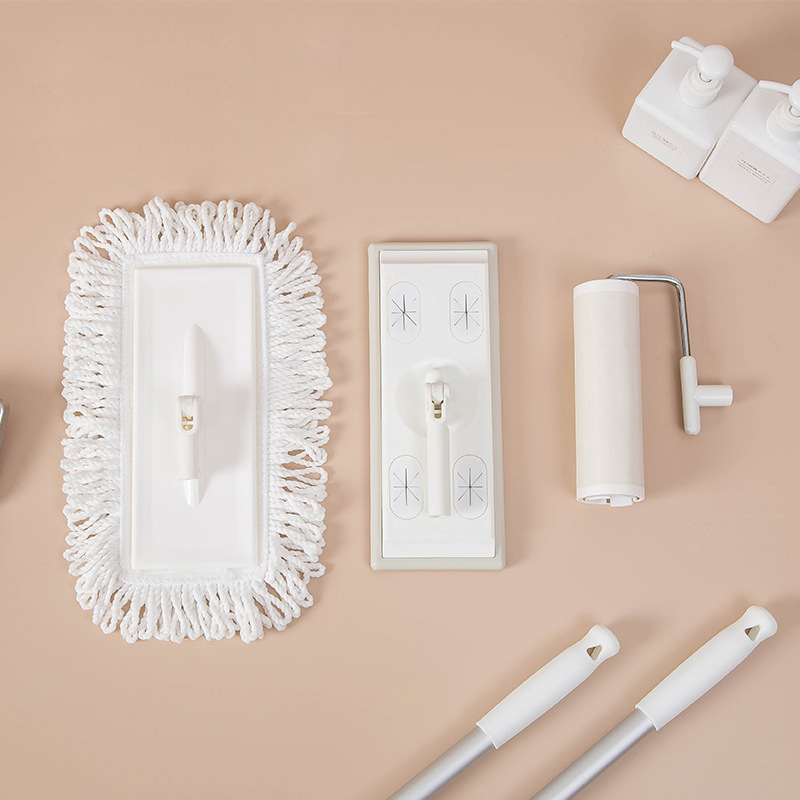 Fregona plana multifuncional 3 en 1, removedor de pelo de suelo, mopa electrostática seca con juego de limpieza de papel, herramienta de limpieza doméstica