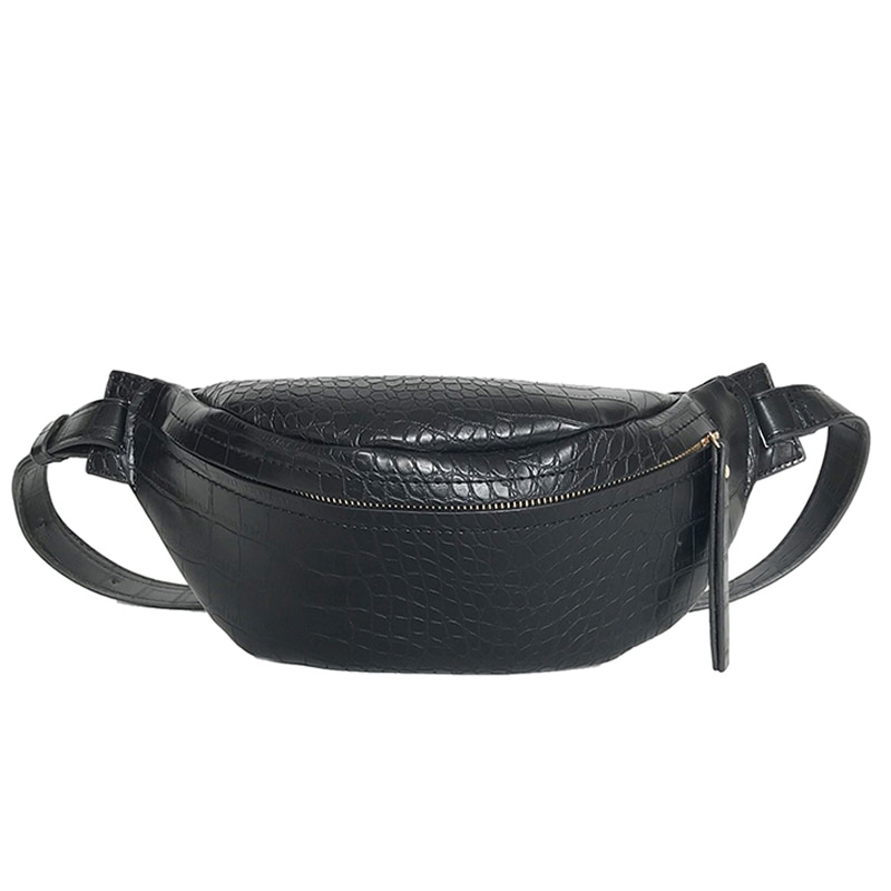 Crocodile taille sacs pour femmes modèle PU cuir nouvelle couleur unie drôle Packs dames ceinture sacs pour téléphone femelle drôle Pack