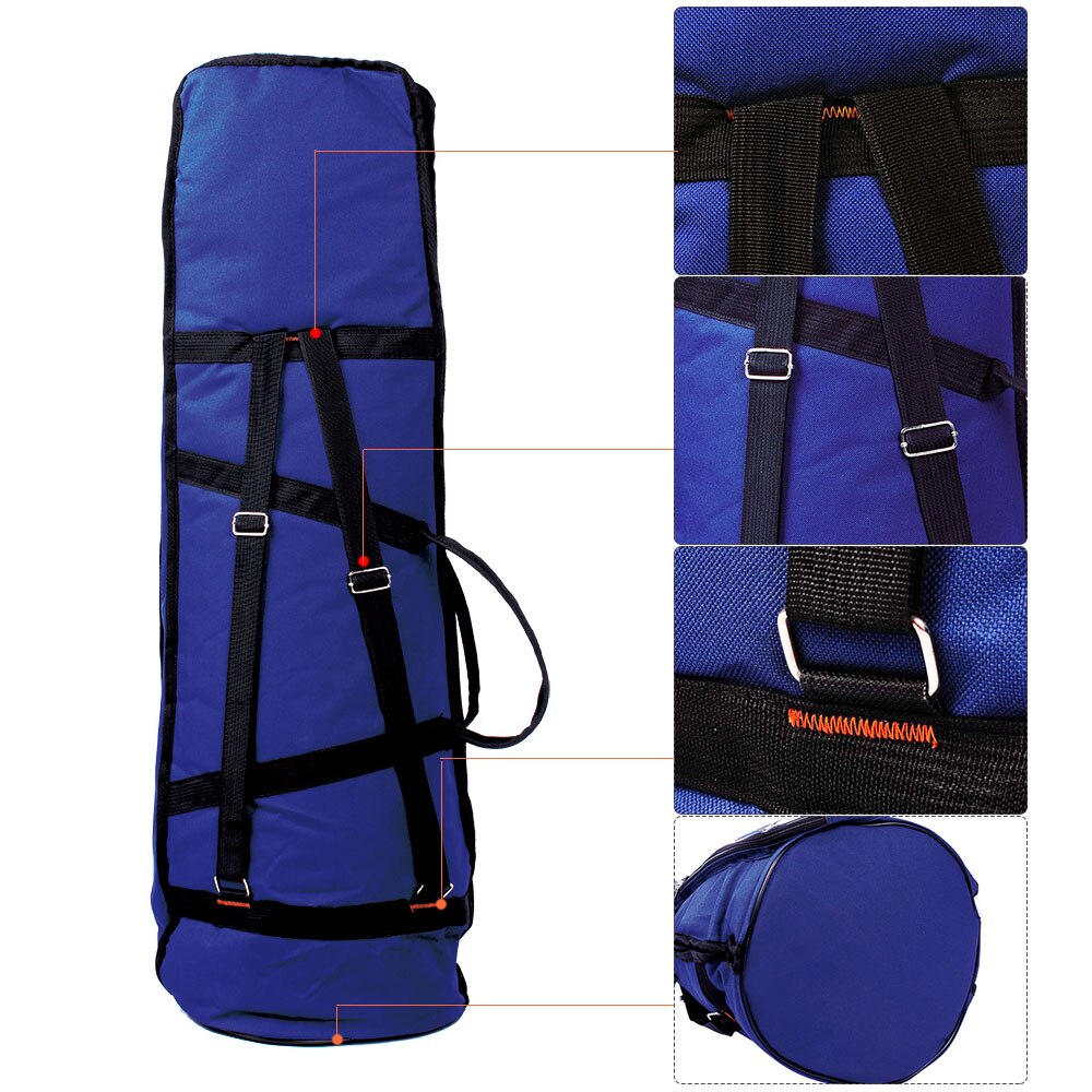 600D Waterbestendig Trombone Gig Bag 3 Kleuren Oxford Doek Verstelbare Schouderbanden Pocket 5Mm Katoen Gewatteerde Voor alto Trombone