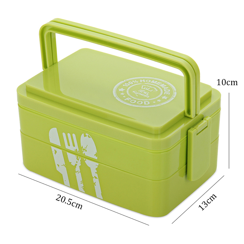 TUUTH Healthy Portable Lunch Box Multi-layer Microwave Heating Bento Boxes High Capacity Food Container Dinner Lunchbox Cutlery