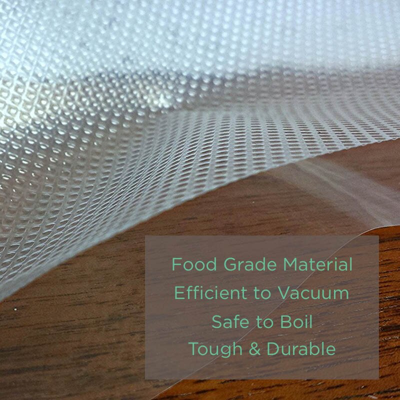 Bolsas de vacío REELANX para envasador al vacío 1 rollo 15*500cm bolsa de almacenamiento para sellador al vacío de alimentos embalaje fresco