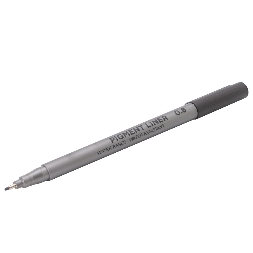 1X Black Fine Line Pen Waterproof Writing Marker Sketching Art Pens 0.1mm E8BE
