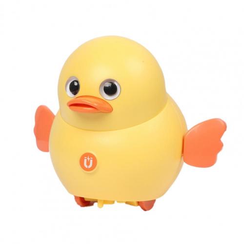 Pollo oscilante eléctrico, polluelo de juguete magnético de plástico con dibujos animados para el hogar: Amarillo