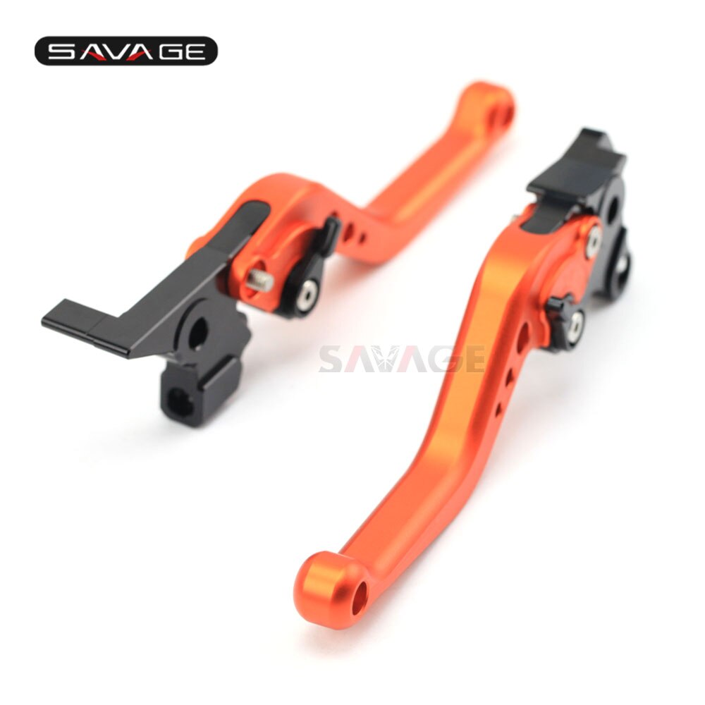Long Court Levier D'embrayage De Frein Leviers Pour HONDA NC 700S 700X 750S 750X CTX 700 750 VFR400R VTR250 NC700S NC700X NC750S NC750X CNC: short orange