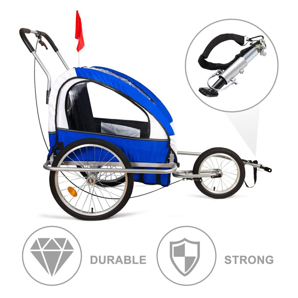 Fietskar metalen koppelstuk fietskar klassiek trekhaakmodel baby huisdier koppeling trekhaak koppelstuk aanhangwagenkoppeling adapter met gesp