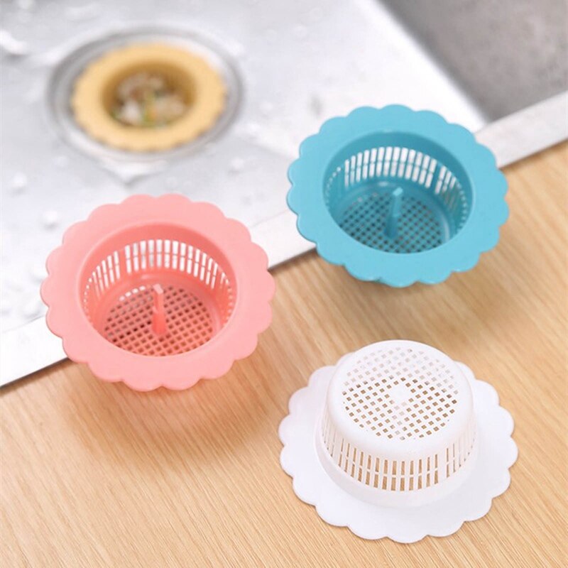 1PCS Kitchen Flower Sink Floor Drain Sink Drain Filter Garbage Insulation Drain Kitchen Bathroom Tools