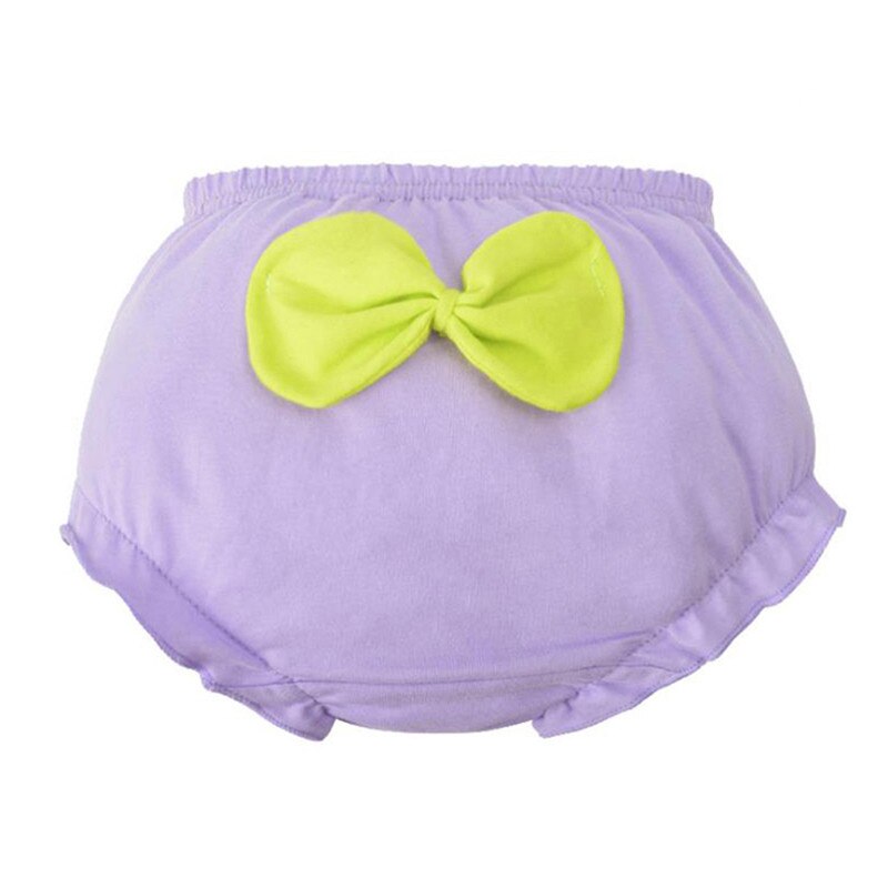 freundlicher Baby Nette Große Bogen Baumwolle Unterwäsche Höschen Art kurze Hose Für freundlicher Unterhosen: Violett / XS