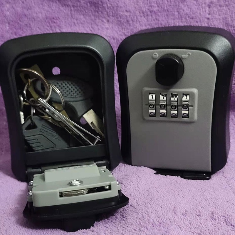 Smart Code Password Key Lock Box Storage Key Wall Mounted Key Safe Box Waterproof Outdoor Keybox 4 Digits Passwords