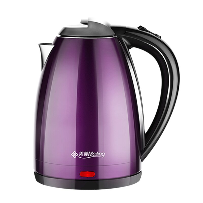 MeiLing Smart Waterkoker Dubbele Laag Isolatie Themos Elektrische Waterkoker 304 Roestvrij Staal Snelle Verwarming Waterkoker: Purple