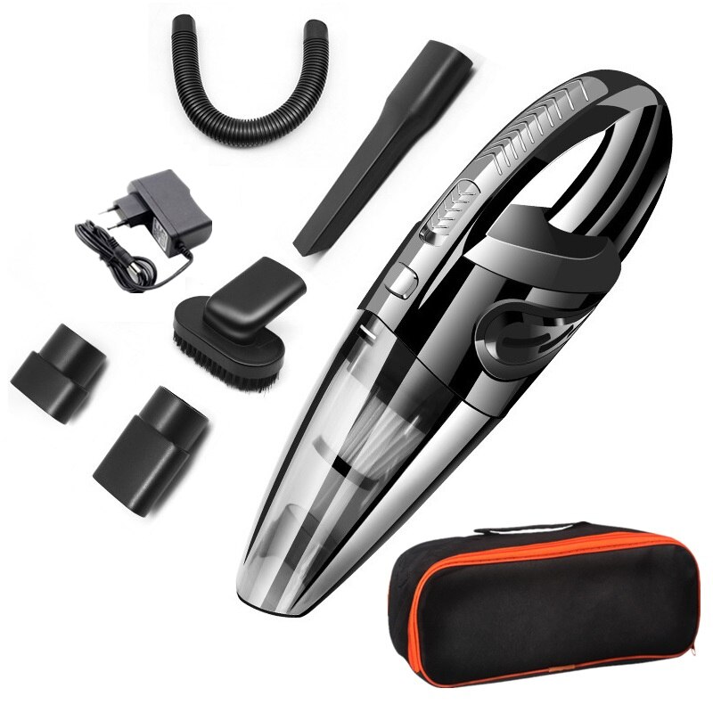 Portable Cordless Handheld Vacuum, Powerful Rechargeable Lightweight Wet/Dry Vacuum Cleaner with Storage Bag