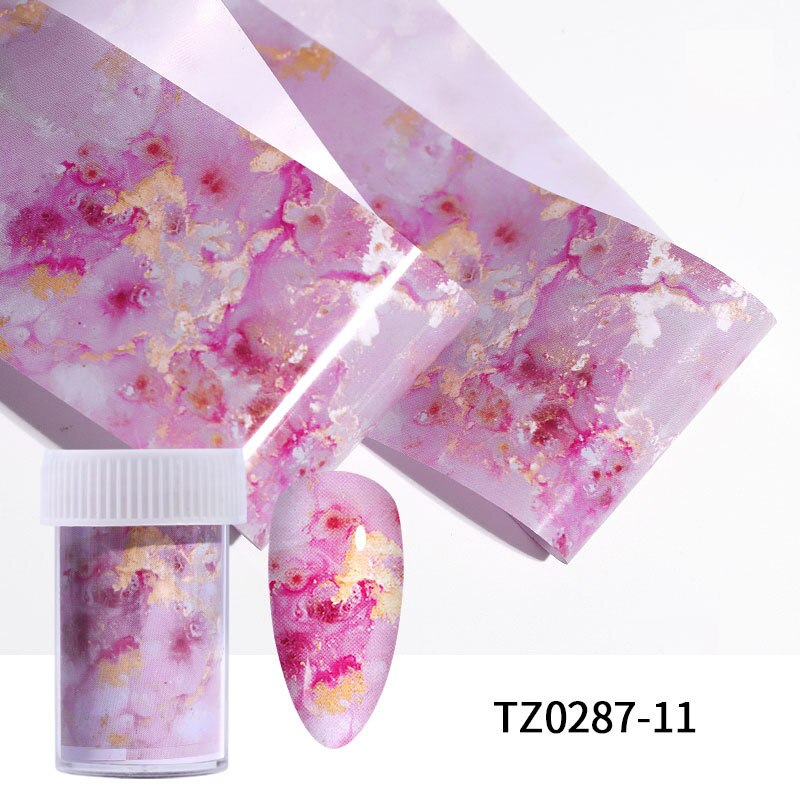 7 Stijl Nail Decals Sterrenhemel Voor Nail Art Decoraties Nail Sticker Water Transfer Decal Marmer Serie Meisje Manicure Diy tips