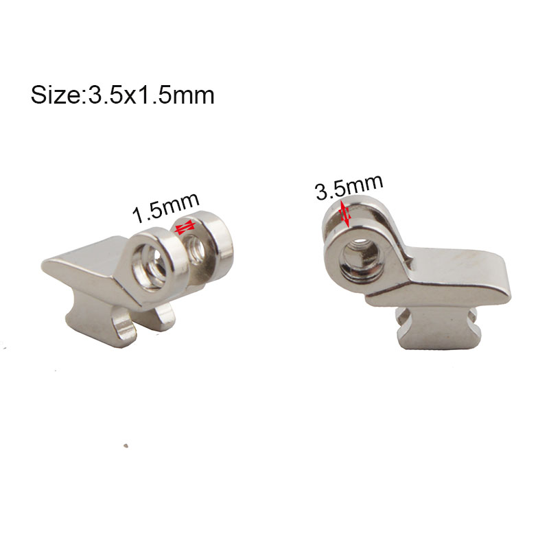 100pcs single hinge for plastic frame,broken front hinge replacement acetate glasses,hinge repair part two teeth glasses hinge: T3.5x1.5mm