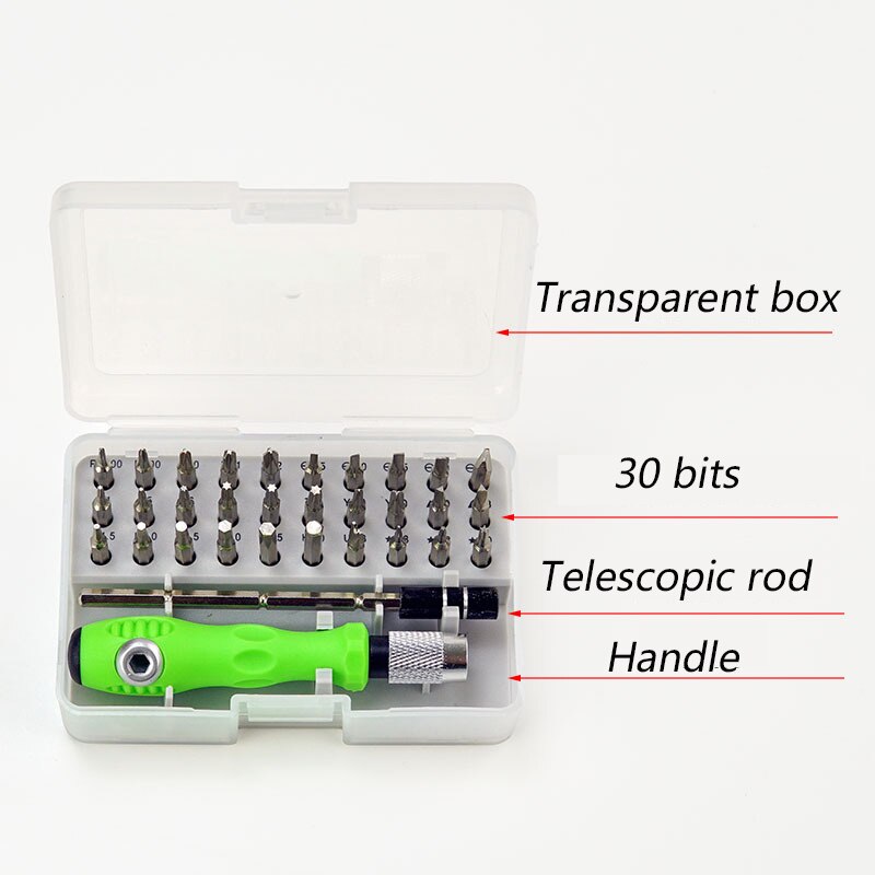 32 In 1 Mobiele Telefoon Reparatie Tools Opening Schroevendraaier Set Multifunctionele Precisie Schroevendraaier Bit Tablet Pc Handgereedschap