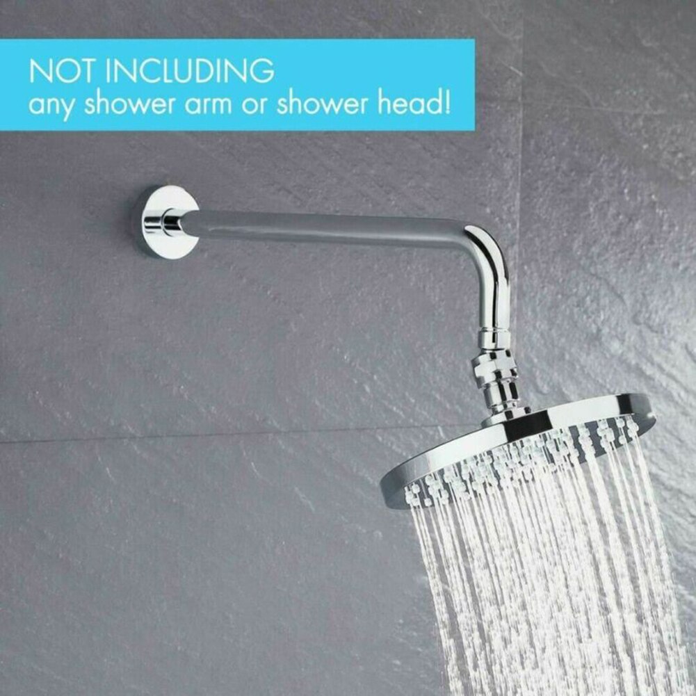 Brushed Nickel Ball Joint Shower Arm Head Angle Adjustable Swivel Adapter Chrome Standard G 1/2 Connections
