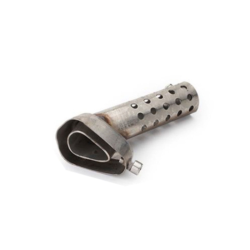 Universal Front Mid End Katalysator DB Killer für Motorrad Auspuff Schall dämpfer Schall dämpfer Geräusch Schall dämpfer: Dark Grau