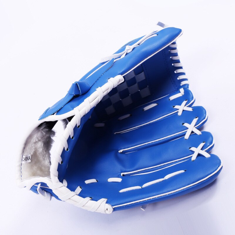 Men Kids Baseball Batting Gloves Equipment Softball Practice Hand Baseball Glove Weighted Guante Beisbol Outdoor Sports BJ50ST: Blue / 10.5 Inches