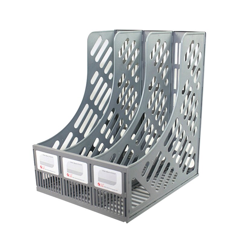 Three-tier File Tray Desktop Storage Manager Mesh Breathable File Shelf Desktop Shelf Bookshelf Office Desktop Storage Supplies